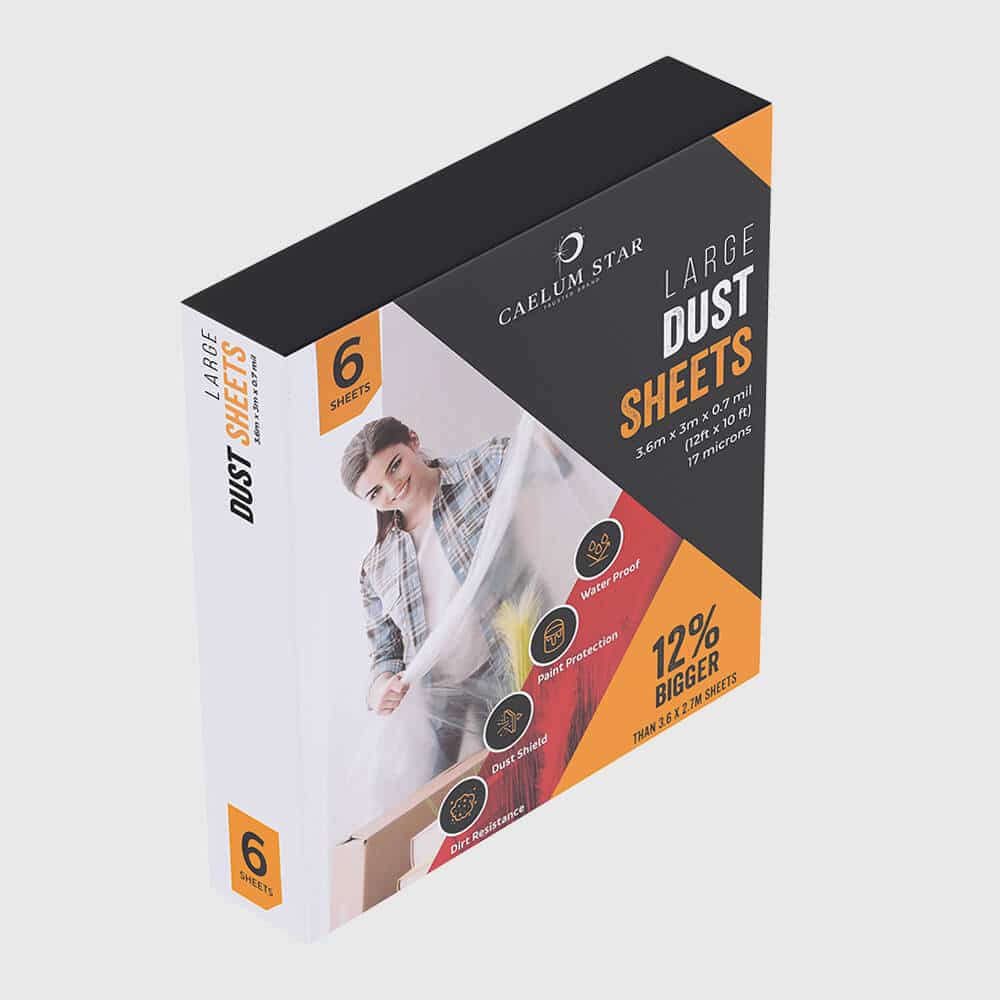 Caelum Star Premium Plastic Dust Sheets 3